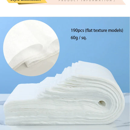 190 Pcs Non-Woven Towel for Outdoor Travel 28 x 58cm Travel Towel Non-Woven SPA Salon Towel, Beauty Foot Bath Disposable Towel