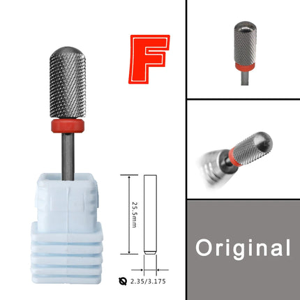 6.6 Original Large Barrel Round Smooth top  steel Carbide nail drill bits Efrat Urieli linux OEM Customized packaging