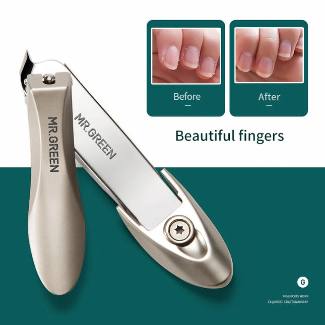 MR.GREEN Nagelknipser mit schräger Kante Nagelhautzange Werkzeug Edelstahl abgestorbene Haut schräge Spitze Trimmer Maniküreschere