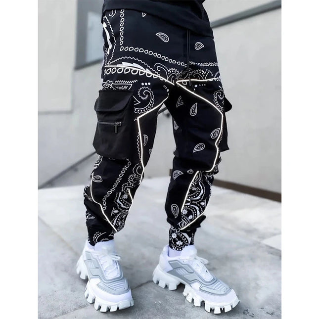 Hip Hop Printing Hosen Herren Fashion Streetwear Jogginghosen für Herren High Street Loose Cargo Hosen Herren