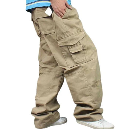 Wide Leg Hip Hop Pants Men Loose Outdoor Cotton Harem Trousers Cargo Pants Loose Baggy Trouser Streetwear  Joggers Pant