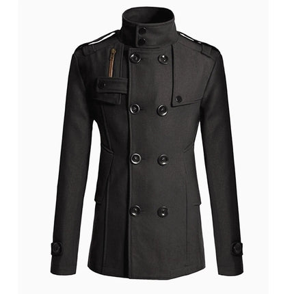2026 New Men's Wool Overcoat Long Suit Men Woolen Windbreaker Man Woollen Coat Outer for Men Casual Wear Brand Mens Clothing