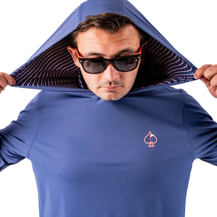 Performance Golf Hoodie - Wavy Stars and Stripes
