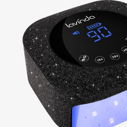Crown™ Nail Lamp - Black Diamond - 54W Rechargeable UV/LED