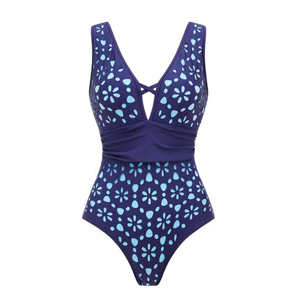 Swimsuit Fluorescent Color Hollow Out Cutout High Sense Swimsuit Two Piece Sets Women