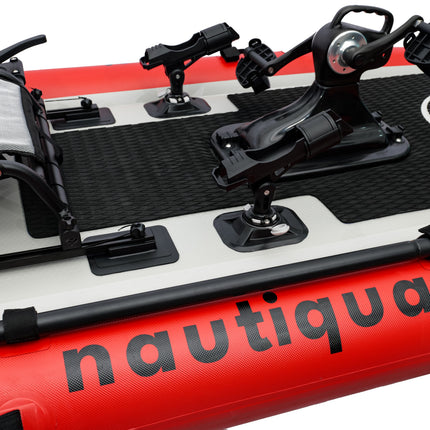 Nautiqua | ARUBA | Deluxe Paddleboard Fishing Pedal Kayak | Red