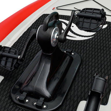 Nautiqua | ARUBA | Deluxe Paddleboard Fishing Pedal Kayak | Red