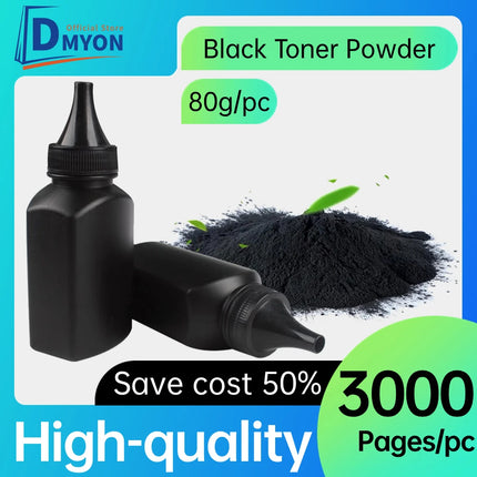 DMYON Black Refill Toner Powder Compatible for Canon CRG912 CRG-912 crg912 Printer LBP 3010 3100 6000 6018 Toner Cartridges