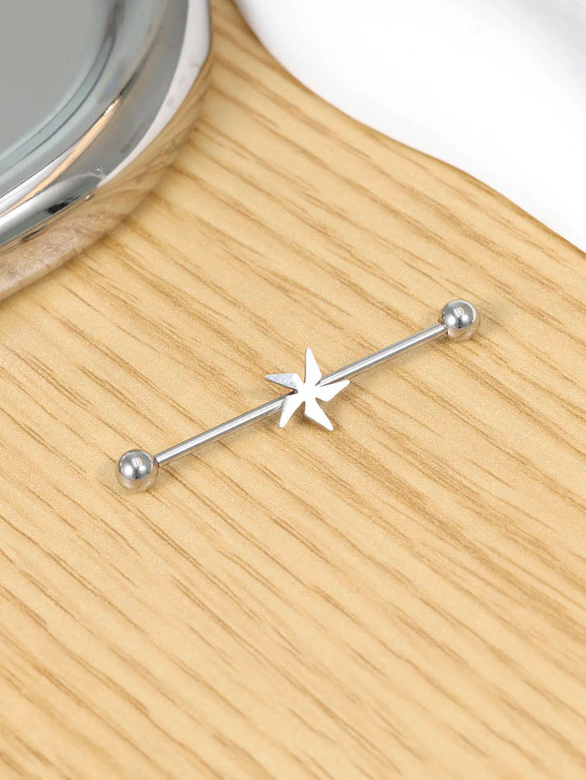 16G Skeleton Hand Industrial Barbell Surgical Steel Short Cartilage Earring Body Piercing Jewelry for - product image 6