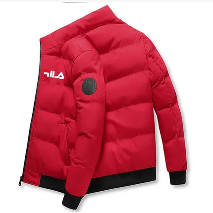 New 2026 Autumn/winter Men's Short Jacket, Fashionable Outdoor Casual Stand-up Collar Zipper Men's Cotton-padded Jacket