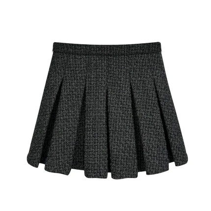 New fashionable and elegant celebrity temperament college style design small fragrance jacket + pleated skirt suit