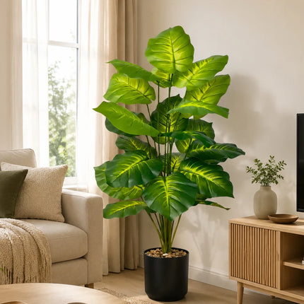 Artificial Pothos Tree with Black Pot