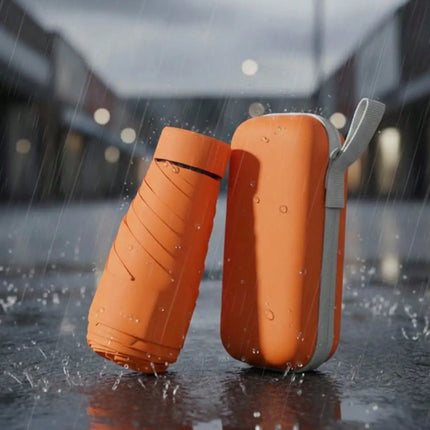 1pc Mini Folding Umbrella, Pocket-Sized Waterproof Portable Travel Umbrella, Sunshade Umbrella, Women's UV Protection Umbrella, 2-In-1 Mini Six-Fold Ultra-Light Portable Umbrella, Mini Travel Umbrella, Sunny & Rainy Dual-Use
