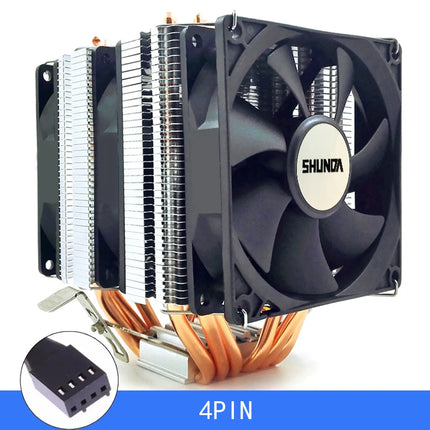 x99 Processor Cooler 6 Heat Pipes Cpu Cooler For Intel Lga 2011-V3 1700 1151 AM4 AM3 4PIN PWM IWONGOU Hurricane Air Cooler Cpu