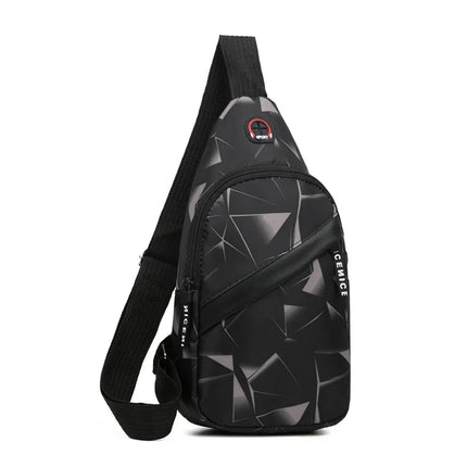 Chest Bag,Men's Casual Waterproof Crossbody Bag, Trendy Sports Bag, Multifunctional Small Bag, Shoulder Bag