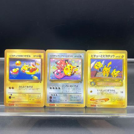 3pcs/set DIY Pichu Anime PTCG Self-made Card Late 1990s - Early 2000s Vintage Promo Magazine Exclusive Series Collecting Card