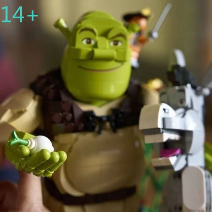 Creative store 1403pcs New Monster Shrek Classic IP Assembled Building Blocks Gift for Boyfriend/Girlfriend MOC