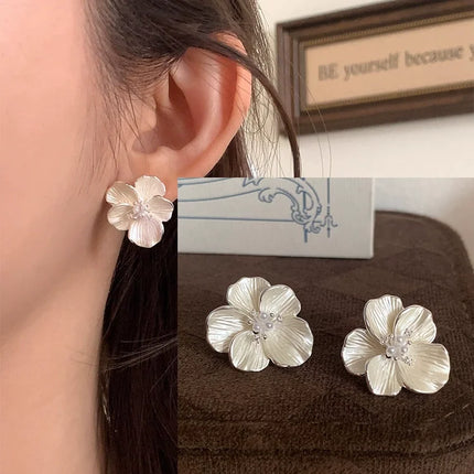 VENTFILLE 925 Sterling Silver Black Agate Rotund Earrings For Women Girl Originality Design Korean Jewelry Party Gifts Dropship