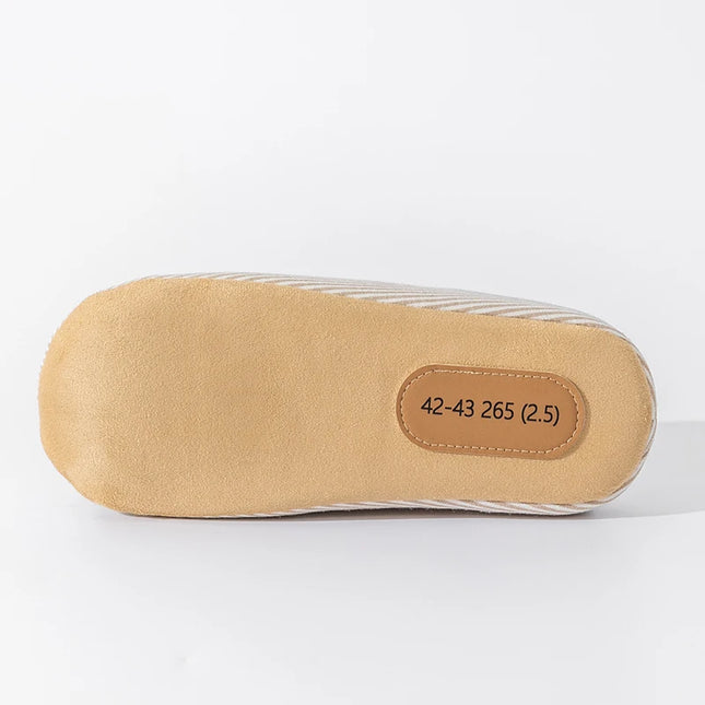Unisex Home Slippers Soft Fur Slippers Warm Indoor Flat Slides Nonslip Couples Shoes Bedroom Light Slience Flats Autumn&Spring