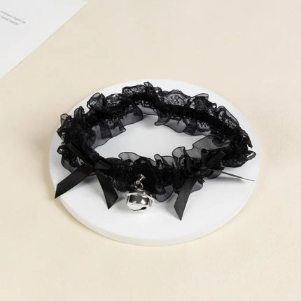 Japanese Bow Lace Small Bell Leg Rings Women Sexy Garter Belt Cos Maid Leg Strap Accessories JK Lolita Lori Cute Bowknot Garters