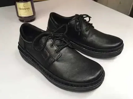 Men's Large Size Leather Cow Shoes Flat Outdoor Leather Shoes 46 47 All Genuine Leather Casual Shoes
