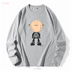 gray long sleeves / XL