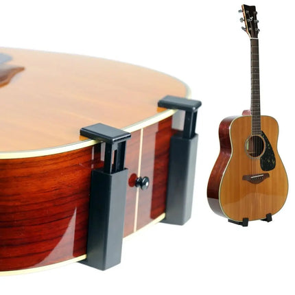 Adjustable Guitar Steady Stand Portable Ultra-Small Mini Guitar Holder Silicone Inner Stable Guitar Stand Clip-On Stage