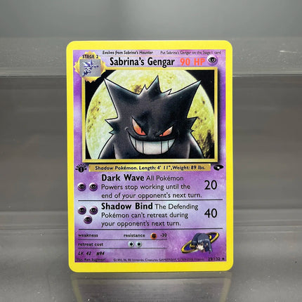 PKM Cards 1st Edition Gym Challenge 1996 Base Set Single Foil Cards Mewtwo Gengar Raichu Game Collection Cards PTCG Proxy Cards
