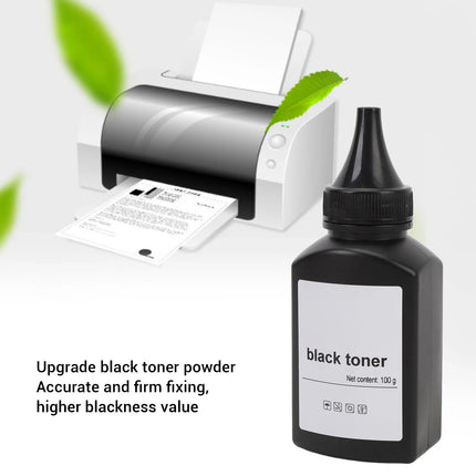 2 Pcs Printer Toner Refill 200g Black Toner Refill Powder for 1610 M2070 4321 3110 3200 PE220 PE120 3150 E210 E230 E260 E350