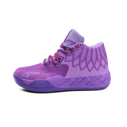 Men's Platform Sneakers Anti-Slip Thick Sole High Top Lace-up Running Basketball Shoes Knitted Fabric Sports Shoes Male Trainers