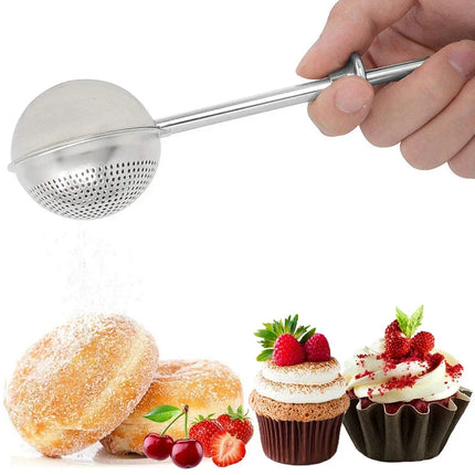 Powder Shaker Sugar Duster Flour Sugar Sieve For Powdered Sugar And Spices Cake Decorating Tool Baking Accessory