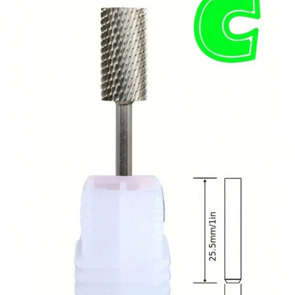 1pc Tungsten Steel 5.35mm Barrel Shaped Nail Drill Bit for Nail Art Accessories