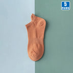 5 Pairs Orange / EUR 34-39(US 4-9)