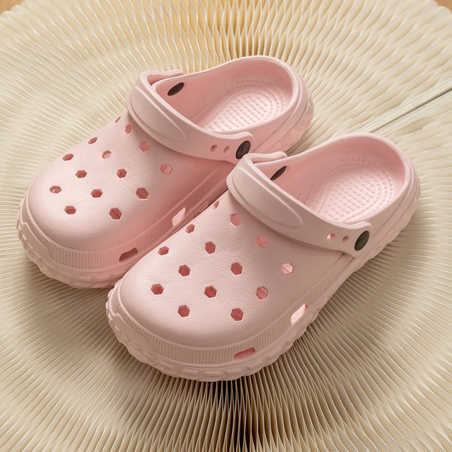 EVA Unisex Hole Shoes Beach Thick Bottom Outdoor Slippers Comfortable Breathable Indoor Slippers