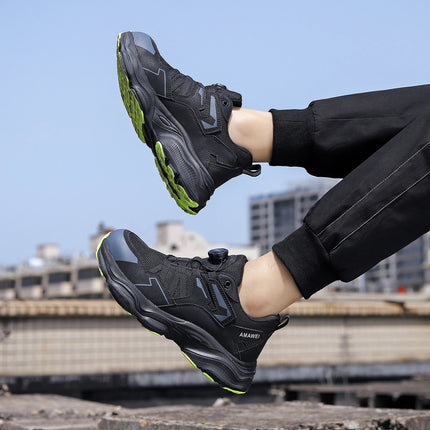 Rotating Button Steel Toe Safety Shoes for Men Lightweight Work Sneakers Puncture Proof Work Shoes Coustruction Safety Shoes