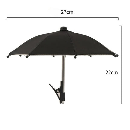 1pc, Mobile Phone Sunshade Sun Umbrella with Small Clip, Suitable for Beach, Photography and Video, Car Mobile Phone Holder