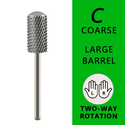 1pc 6.6mm Smooth Top Large Barrel Nail Drill Bits Safety Carbide Bit Milling Cutter For Manicure Remove Gel Accessories