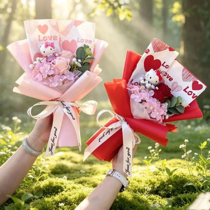Sanrio Hello Kitty Flower Bouquet - artificial flowers for birthday (photo 1 of 13)