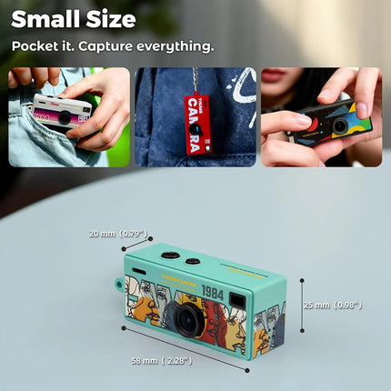 10/15/20PCS 0.96 Inch 1984 Keychain Thumb Digital Camera Support Memory Card 1080P HD Camcorder Video Recorder with Flash