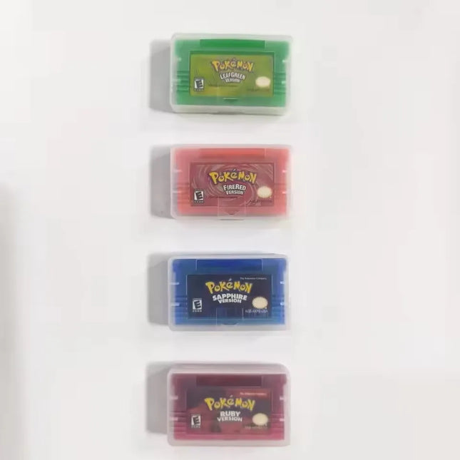 GBA Spiel Pokémon Serie 32 Bit Videospielmodul Konsolenkarte Pokémon Smaragd Rubin Feuerrot Blattgrün Saphir Mehrsprachig