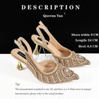 A PAIR SHOES GOLD / 38