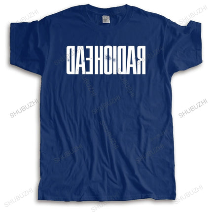 Hot sale homme summer t-shirt brand o-neck teeshirt Radiohead Backwards Soft Fitted Fashion cotton Unisex Teeshirt Euro size