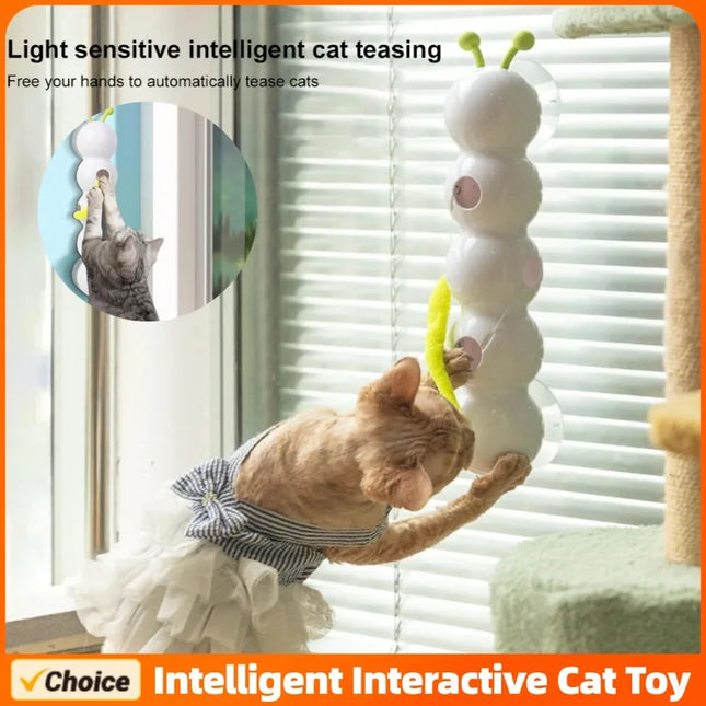 Intelligent Sensor Interactive Cat Toy Motion Activated Caterpillar Automatic Emerging from The Hole - product image 2