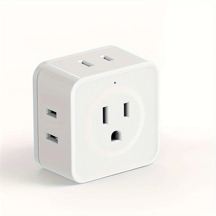 5 Way Multi Plug Outlet Extender, Wall Outlet Expander, Small Electrical Outlet Splitter for Travel, Home, Office - product i