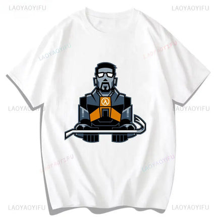 New Style Cry of Fear Half Life 2 Combine Grunge Logo Men's Unisex T-Shirt Casual Funny Gaming Clothes Polyester Printed Tees