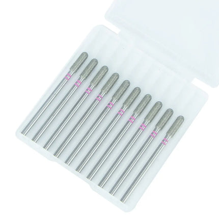 10Pcs High Quality Diamond Nail Drill Bit For Manicure Burr Cuticle Dead skin Clean Manicure Drill Tool Electric Milling Cutters