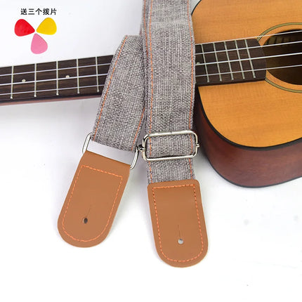 Ukulele Strap, Adjustable Guitar Strap, Bohemian Style Guitar Strap