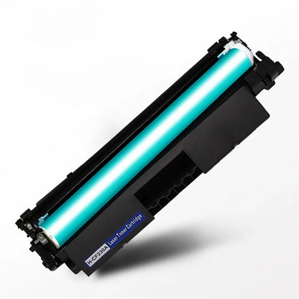 CF230X toner cartridge showing blue drum