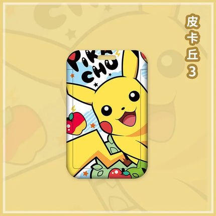 Pokemon Anime Pikachu Card Holder Kawaii ID Card Bank Card Subway Bus Card Cartoon Student ID Boy Girl Work Badge Card Holder