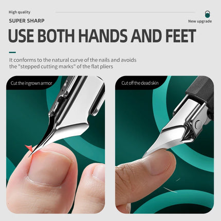 Ultimate Precision, Professional Stainless Steel Nail Clipper Cuticle Nippers -Especially Suitable for Ingrown Toenails